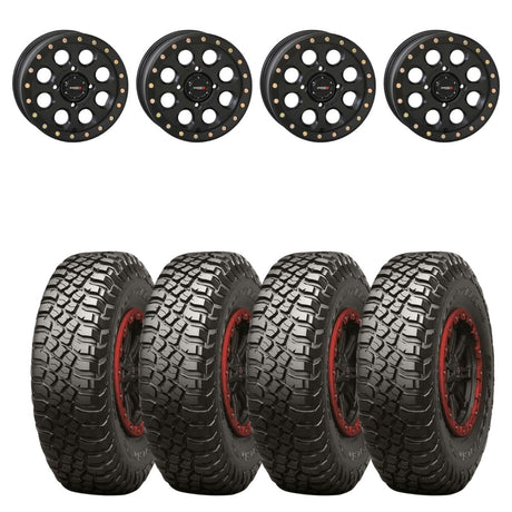 System 3 Matte Black SB-7 Beadlock & BFGoodrich Mud-Terrain T/A KM3 Wheel & Tire Kit