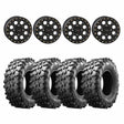 System 3 Matte Black SB-7 Beadlock & Maxxis Radial Carnivore Wheel & Tire Kit