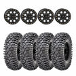 System 3 Matte Black SB-7 Beadlock & Maxxis Radial Roxxzilla Wheel & Tire Kit