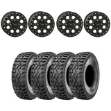 System 3 Matte Black SB-7 Beadlock & Sedona Ridge Saw Wheel & Tire Kit
