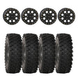 System 3 Matte Black SB-7 Beadlock & System 3 ATX470 All Terrain Xtreme Wheel & Tire Kit