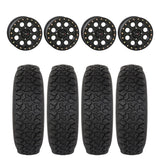 System 3 Matte Black SB-7 Beadlock & System 3 DX440 Offroad Wheel & Tire Kit