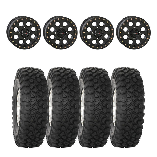 System 3 Matte Black SB-7 Beadlock & System 3 Radial XC450 Wheel & Tire Kit