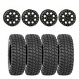 System 3 Matte Black SB-7 Beadlock & System 3 Radial XCR350 UTV Wheel & Tire Kit