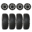 System 3 Matte Black SB-7 Beadlock & System 3 RC500S 8 Ply Rock Crawler Wheel & Tire Kit