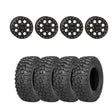 System 3 Matte Black SB-7 Beadlock & Sedona Trail Saw Wheel & Tire Kit