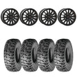 System 3 Matte Black SB-8 6-Lug Beadlock & Atturo Trail Blade Boss Wheel & Tire Kit