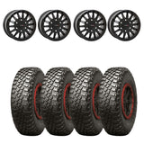 System 3 Matte Black SB-8 6-Lug Beadlock & BFGoodrich Mud-Terrain T/A KM3 Wheel & Tire Kit