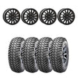 System 3 Matte Black SB-8 6-Lug Beadlock & Maxxis Liberty Performance Off Road Wheel & Tire Kit
