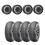 System 3 Matte Black SB-8 6-Lug Beadlock & Maxxis Liberty Performance Off Road Wheel & Tire Kit