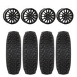System 3 Matte Black SB-8 Beadlock 6-Lug & System 3 DX440 Offroad Wheel & Tire Kit