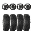 System 3 Matte Black SB-8 Beadlock 6-Lug & System 3 Radial XC450 Wheel & Tire Kit