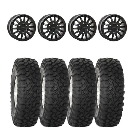 System 3 Matte Black SB-8 Beadlock 6-Lug & System 3 Radial XC450 Wheel & Tire Kit