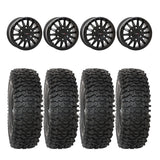 System 3 Matte Black SB-8 Beadlock 6-Lug & System 3 RC500 10 Ply Rock Crawler Wheel & Tire Kit