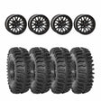 System 3 Matte Black w/Gloss Black Ring SB-9 Beadlock & System 3 Extreme Trail Radial XT400 Wheel & Tire Kit