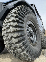 System 3 Matte Black w/Gloss Black Ring SB-9 Beadlock & System 3 RC500 10 Ply Rock Crawler Wheel & Tire Kit