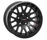 System 3 Matte Black With Gloss Black Ring SB-9 Beadlock & Sedona Ridge Saw Wheel & Tire Kit