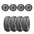 System 3 Matte Brushed Grey SB-8 5-Lug Beadlock & Maxxis Liberty Performance Off Road Wheel & Tire Kit