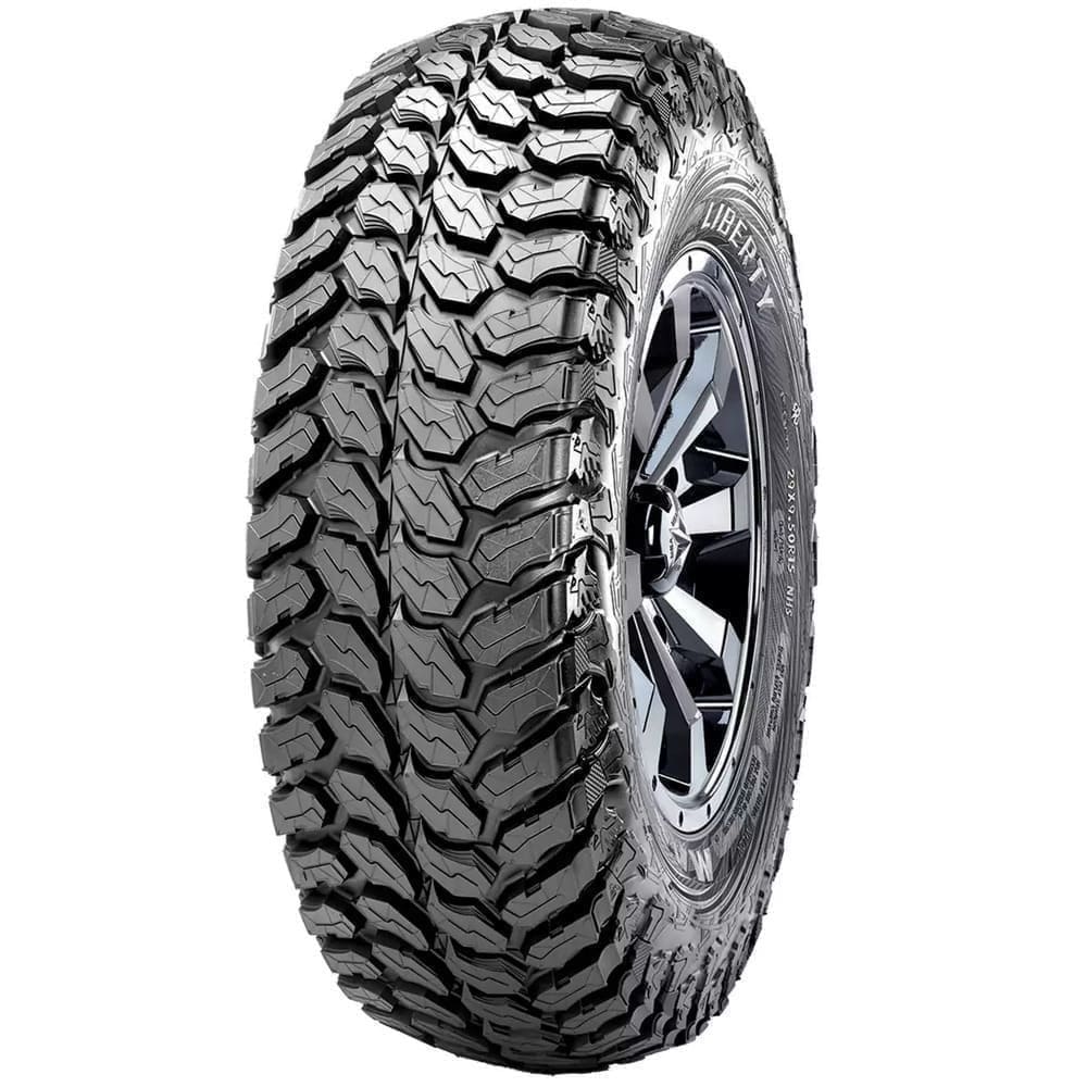 System 3 Matte Brushed Grey SB-8 5-Lug Beadlock & Maxxis Liberty Performance Off Road Wheel & Tire Kit