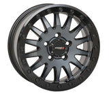 System 3 Matte Brushed Grey SB-8 5-Lug Beadlock & Maxxis Radial Carnivore Wheel & Tire Kit