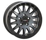 System 3 Matte Brushed Grey SB-8 5-Lug Beadlock & System 3 Radial XCR350 UTV Wheel & Tire Kit