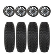 System 3 Matte Brushed Grey SB-8 Beadlock 5-Lug & System 3 DX440 Offroad Wheel & Tire Kit