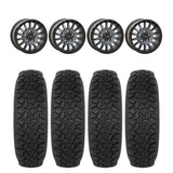 System 3 Matte Brushed Grey SB-8 Beadlock 5-Lug & System 3 DX440 Offroad Wheel & Tire Kit