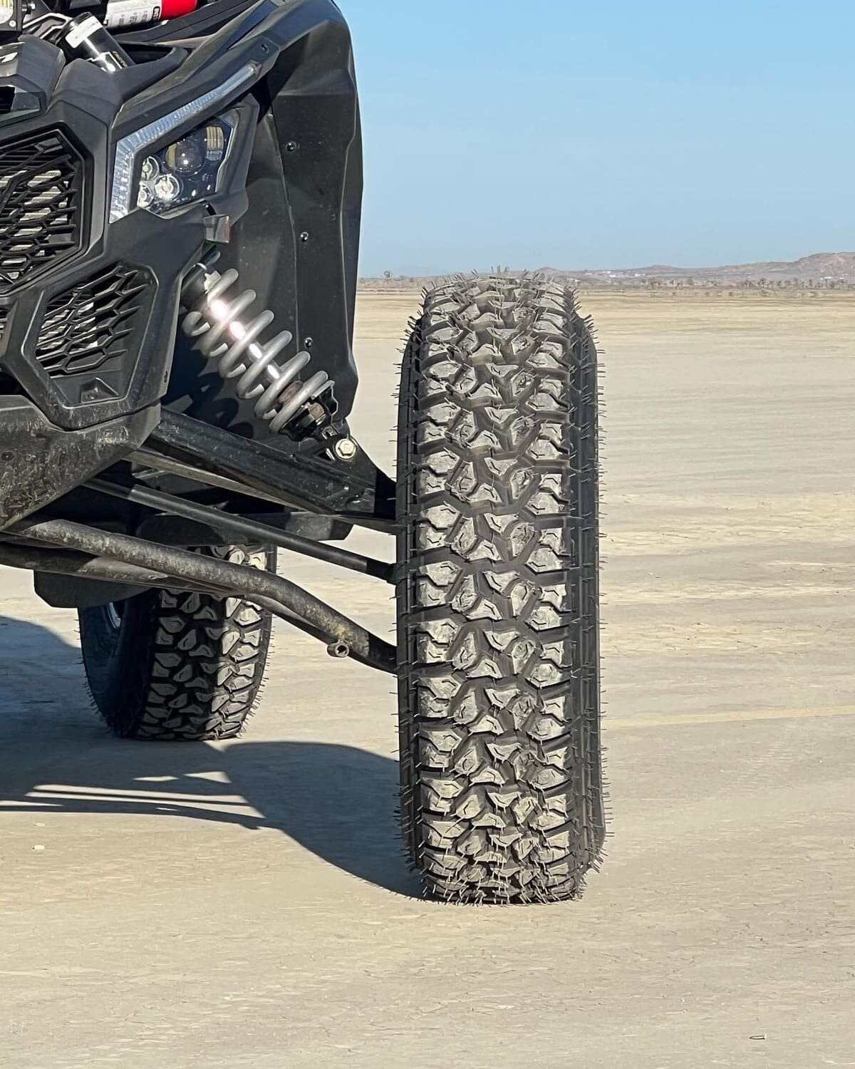 System 3 Matte Brushed Grey SB-8 Beadlock 5-Lug & System 3 DX440 Offroad Wheel & Tire Kit