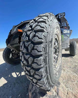 System 3 Matte Brushed Grey SB-8 Beadlock 5-Lug & System 3 DX440 Offroad Wheel & Tire Kit