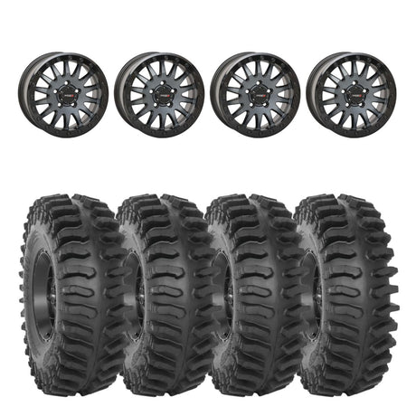 System 3 Matte Brushed Grey SB-8 Beadlock 5-Lug & System 3 Extreme Trail Radial XT400 Wheel & Tire Kit