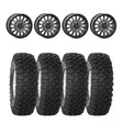 system-3-matte-brushed-grey-sb-8-beadlock-5-lug-system-3-radial-xc450-wheel-tire-kit