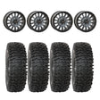 System 3 Matte Brushed Grey SB-8 Beadlock 5-Lug & System 3 RC500S 8 Ply Rock Crawler Wheel & Tire Kit