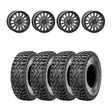 System 3 Matte Brushed Grey SB-8 Beadlock & Sedona Ridge Saw Wheel & Tire Kit