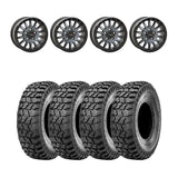 System 3 Matte Brushed Grey SB-8 Beadlock & Sedona Ridge Saw Wheel & Tire Kit