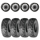System 3 Matte Gunmetal SB-5 Beadlock & Atturo Trail Blade Boss Wheel & Tire Kit
