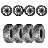 System 3 Matte Gunmetal SB-5 Beadlock & Atturo Trail Blade X/T Wheel & Tire Kit
