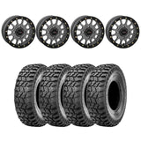 System 3 Matte Gunmetal SB-5 Beadlock & Sedona Ridge Saw Wheel & Tire Kit