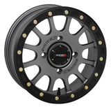 System 3 Matte Gunmetal SB-5 Beadlock & Sedona Rockabilly Wheel & Tire Kit