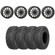 System 3 Matte Gunmetal SB-5 Beadlock & Sedona Trail Saw Wheel & Tire Kit