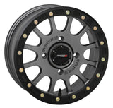 System 3 Matte Gunmetal SB-5 Beadlock & Sedona Trail Saw Wheel & Tire Kit