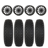 System 3 Matte Gunmetal SB-5 Beadlock & System 3 DX440 Offroad Wheel & Tire Kit