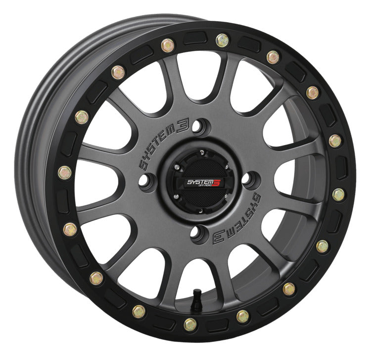 System 3 Matte Gunmetal SB-5 Beadlock & System 3 Radial XC450 Wheel & Tire Kit