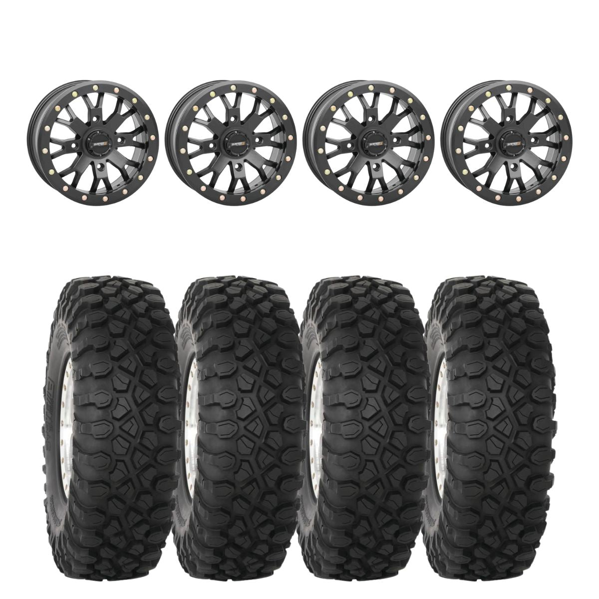 System 3 SB-4 Black Beadlock & System 3 Radial XC450 Wheel & Tire Kit