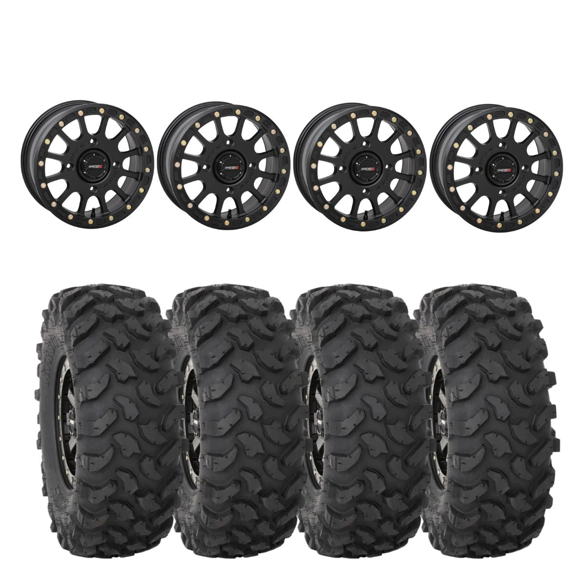 インストローク　3B5S System 3 SB-5 Matte Black Beadlock & System 3 Offroad XTR370 Wheel & T