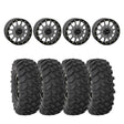 System 3 SB-5 Matte Gunmetal Beadlock Matte Gunmetal & System 3 Offroad XTR370 Wheel & Tire Kit