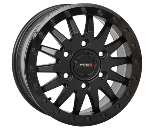 System 3 SB-8 Beadlock Wheel 6-Lug - Matte Black