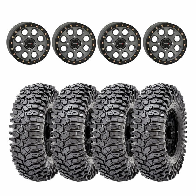 System 3 Titanium SB-7 Beadlock & Maxxis Radial Roxxzilla Wheel & Tire Kit