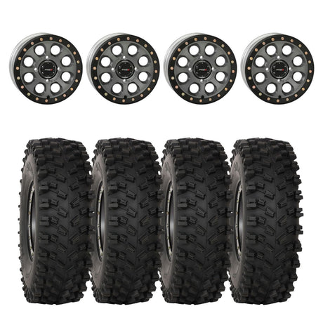 System 3 Titanium SB-7 Beadlock & System 3 ATX470 All Terrain Xtreme Wheel & Tire Kit