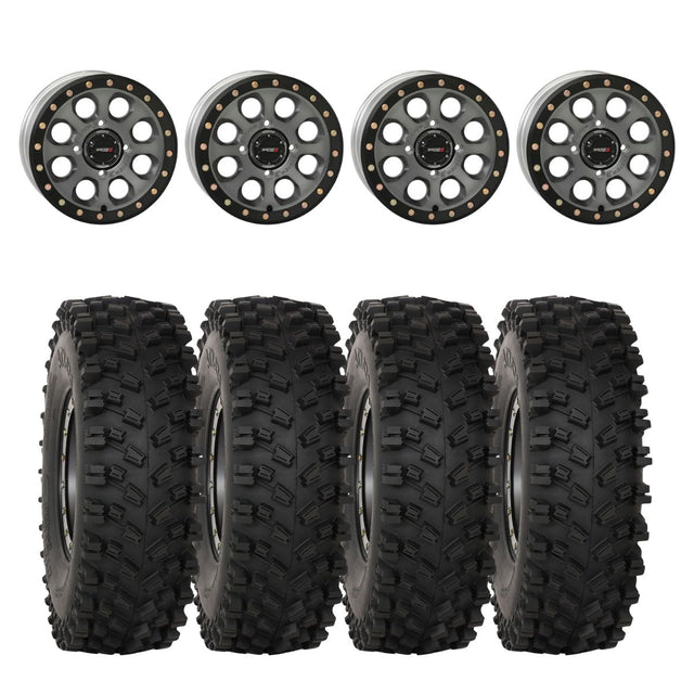 System 3 Titanium SB-7 Beadlock & System 3 ATX470 All Terrain Xtreme Wheel & Tire Kit