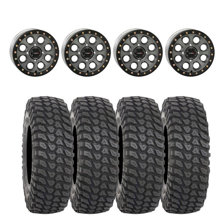 System 3 Titanium SB-7 Beadlock & System 3 Radial XCR350 UTV Wheel & Tire Kit